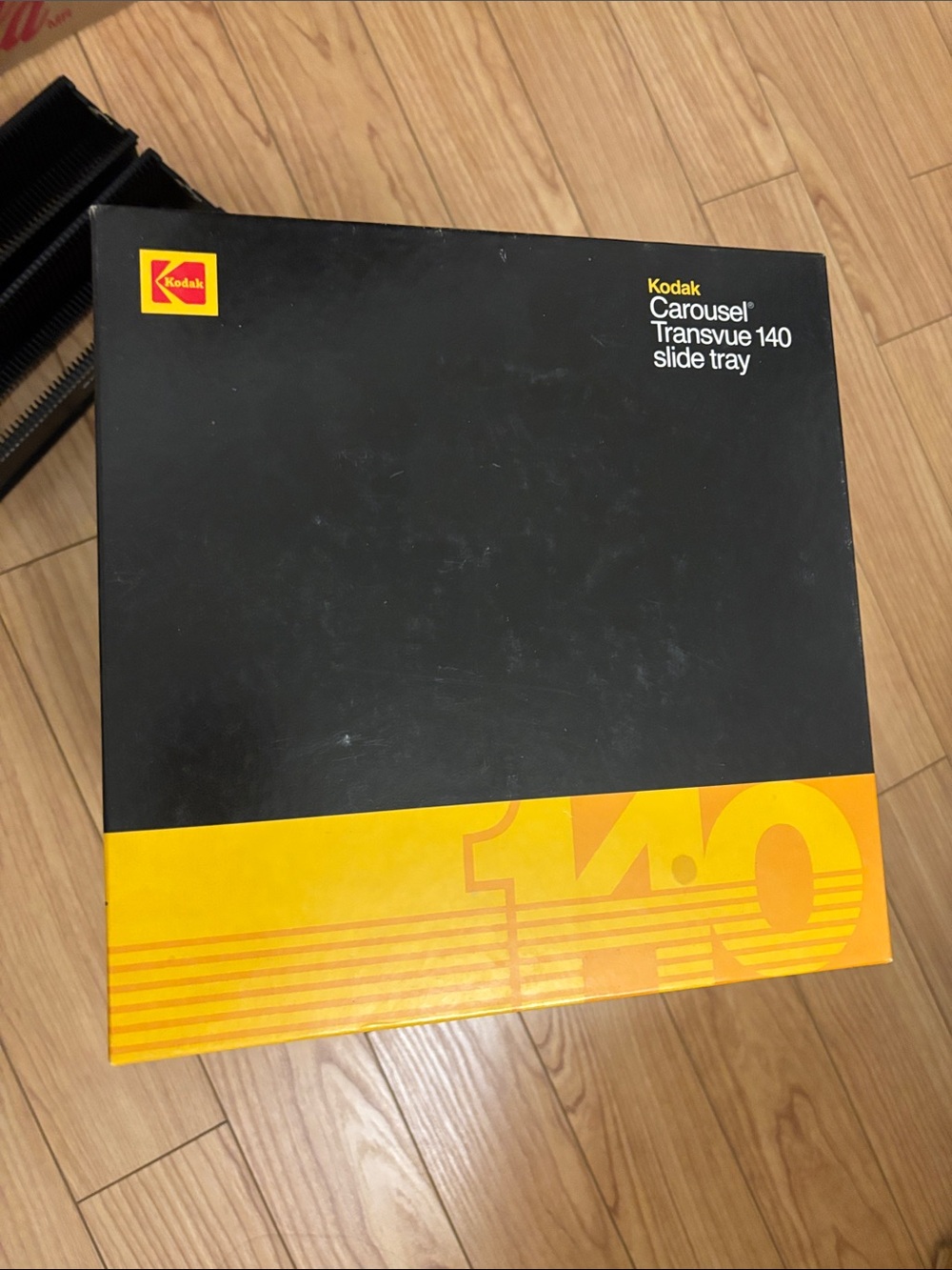 Kodak Carousel Transvue 140 slide tray box